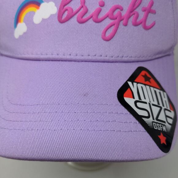 Nickelodeon Girl's JoJo Siwa Strapback Hat Purple OSFM Bow W/Sticker - Picture 3 of 10